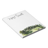 Bloc-note Golf avec des cadeaux de nom pour golfeur (Incliné)