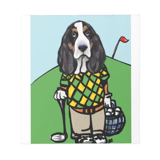 BLOC-NOTE GOLF HOUP (Devant)