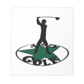 Bloc-note Golf - un jeu merveilleux (Devant)