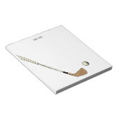 Bloc-note Golf Vintage moderne (Incliné)