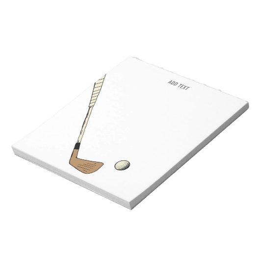 Bloc-note Golf Vintage moderne (Tourné)