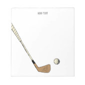 Bloc-note Golf Vintage moderne (Devant)