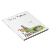 Bloc-note Golfer Snowman dans le terrain de golf (Incliné)