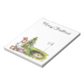 Bloc-note Golfer Snowman dans le terrain de golf (Tourné)