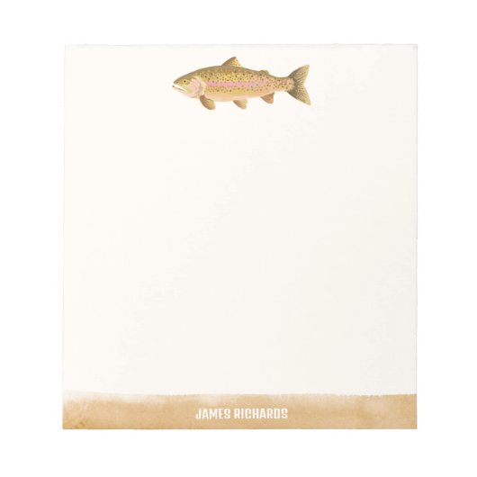 Bloc-note Gone Fishin’ Illustrated Fish Notepad (Devant)