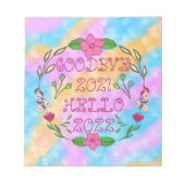 BLOC-NOTE GOODBYE 20XX HELLO 20XX (Devant)