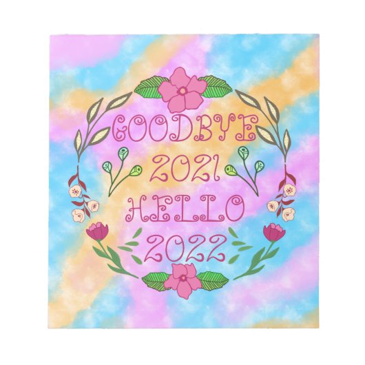 BLOC-NOTE GOODBYE 20XX HELLO 20XX (Devant)