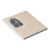 Bloc-note Gordon Setter Peinture - Joli art original chien (Incliné)