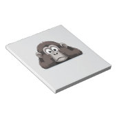 Bloc-note Gorilla Peeking mignonne adorable Drôle animal des (Incliné)