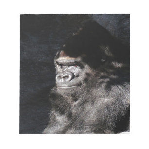 Bloc-note Gorilla réfléchie