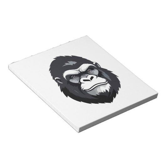 Bloc-note Gorilla Vector Art Animal Moderne Graphique Urbain (Incliné)