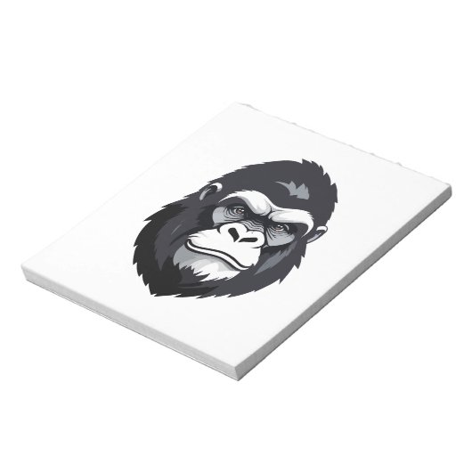 Bloc-note Gorilla Vector Art Animal Moderne Graphique Urbain (Tourné)