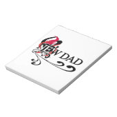 Bloc-note Gothic Heart New Dad T-shirts et cadeaux (Tourné)