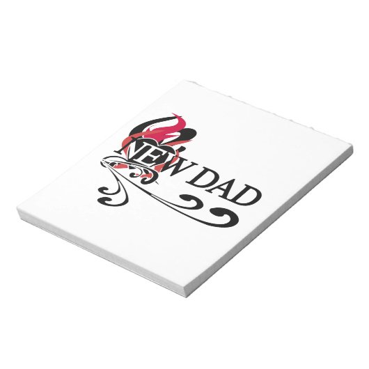 Bloc-note Gothic Heart New Dad T-shirts et cadeaux (Tourné)