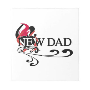 Bloc-note Gothic Heart New Dad T-shirts et cadeaux