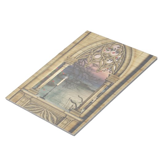 Bloc-note Gothic Window Elegant Stationery Notepad (Incliné)