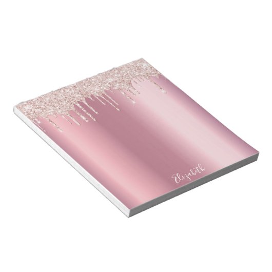 Bloc-note Gouttes roses nom nom (Incliné)