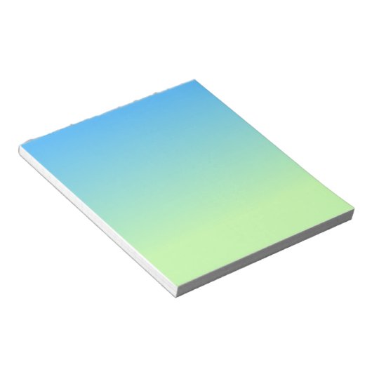 Bloc-note Gradient bleu et vert (Incliné)