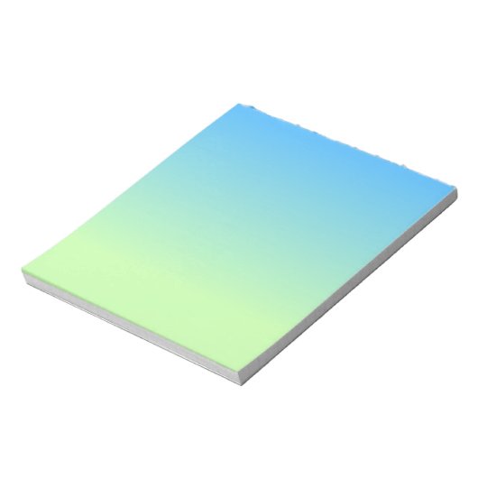 Bloc-note Gradient bleu et vert (Tourné)