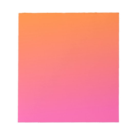 Bloc-note Gradient orange et rose (Devant)