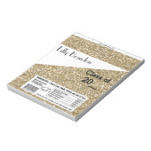 Bloc-note Graduation scolaire Candy Bar Wrapper Party Favori (Tourné)