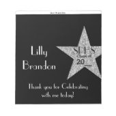 Bloc-note Graduation scolaire Candy Bar Wrapper Party Favori (Devant)