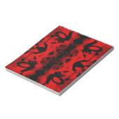 Bloc-note Graffiti kaléidoscope rouge et noir (Tourné)