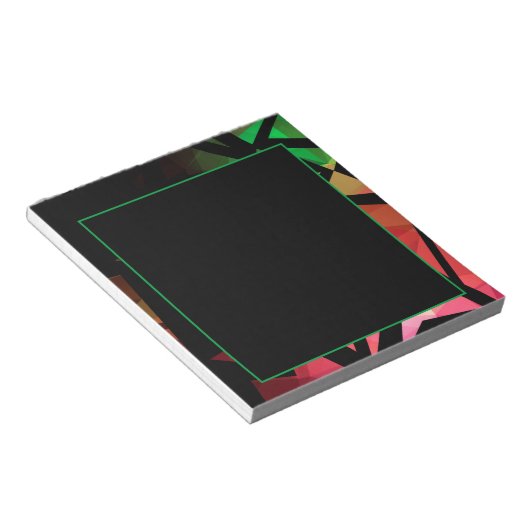 Bloc-note graffiti polygonal moderne Abstrait géométrique fo (Incliné)