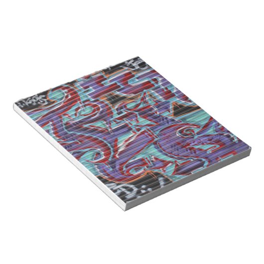 Bloc-note Graffiti violet sur Shutter (Incliné)