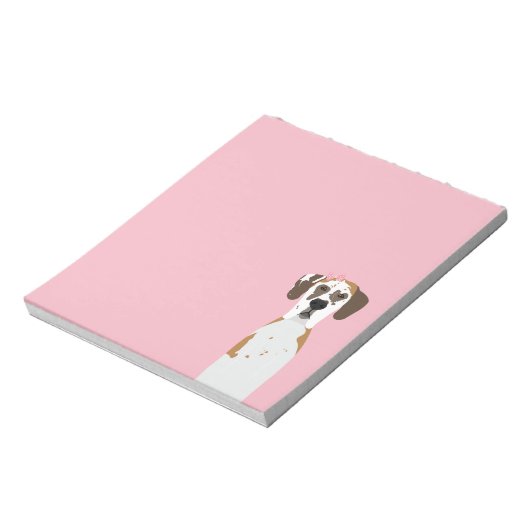 Bloc-note Grand Chien Danois (Tourné)