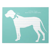 Bloc-note Grand Chien Danois Chien Chien Chien Chien Chien C (Devant)