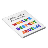 Bloc-note grand-colorsabuela (Incliné)