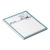 Bloc-note grand combattant de requin blanc drôle dessin anim (Incliné)