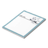 Bloc-note grand combattant de requin blanc drôle dessin anim (Tourné)