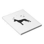 Bloc-note Grand Danois Chien Halloween Lune Silhouette Class (Incliné)