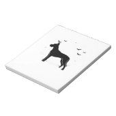 Bloc-note Grand Danois Chien Halloween Lune Silhouette Class (Tourné)