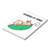 Bloc-note Grand-mère des cadeaux jumeaux (Tourné)