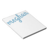 Bloc-note Grand nom Bleu clair Personnalisé (Incliné)