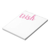 Bloc-note Grand nom rose Personnalisé (Tourné)