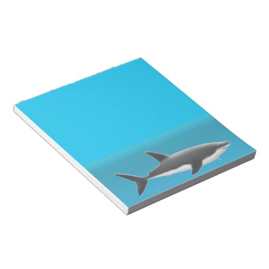 Bloc-note Grand requin blanc sous l'eau (Incliné)