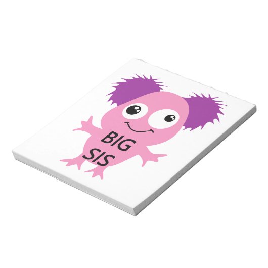 Bloc-note Grand Soeur Rose Monster (Tourné)