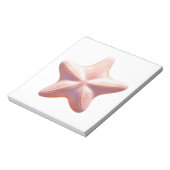 Bloc-note Grande étoile de mer rose (Tourné)