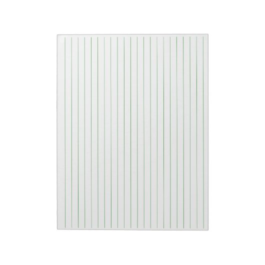 Bloc-note Grande règle Papier vert à trait vert Orientation  (Tourné)