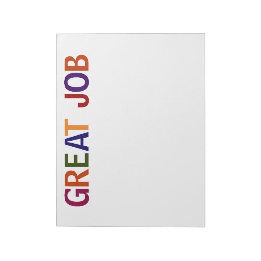 Bloc-note Grande tâche multicolore (Tourné)