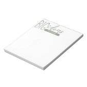 Bloc-note Grandes idées de saules vertes (Tourné)