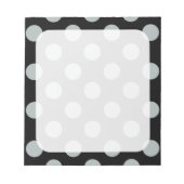 Bloc-note Grands points noirs et gris (Devant)