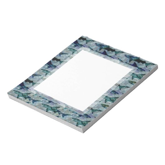 Bloc-note Grands requins blancs dans une mer bleue verte (Tourné)