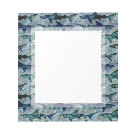 Bloc-note Grands requins blancs dans une mer bleue verte (Devant)