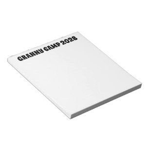Bloc-note Granny Camp Texte Rétro