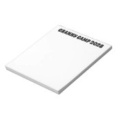 Bloc-note Granny Camp Texte Rétro (Tourné)